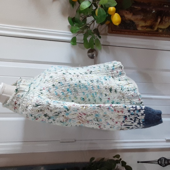 ANTHROPOLOGIE A Chunky Loose Weave *Alpaca Blend Boatneck Jumper Size Small - Picture 3 of 9